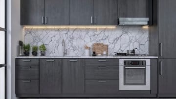 Calacatta Marble Full Backsplash
