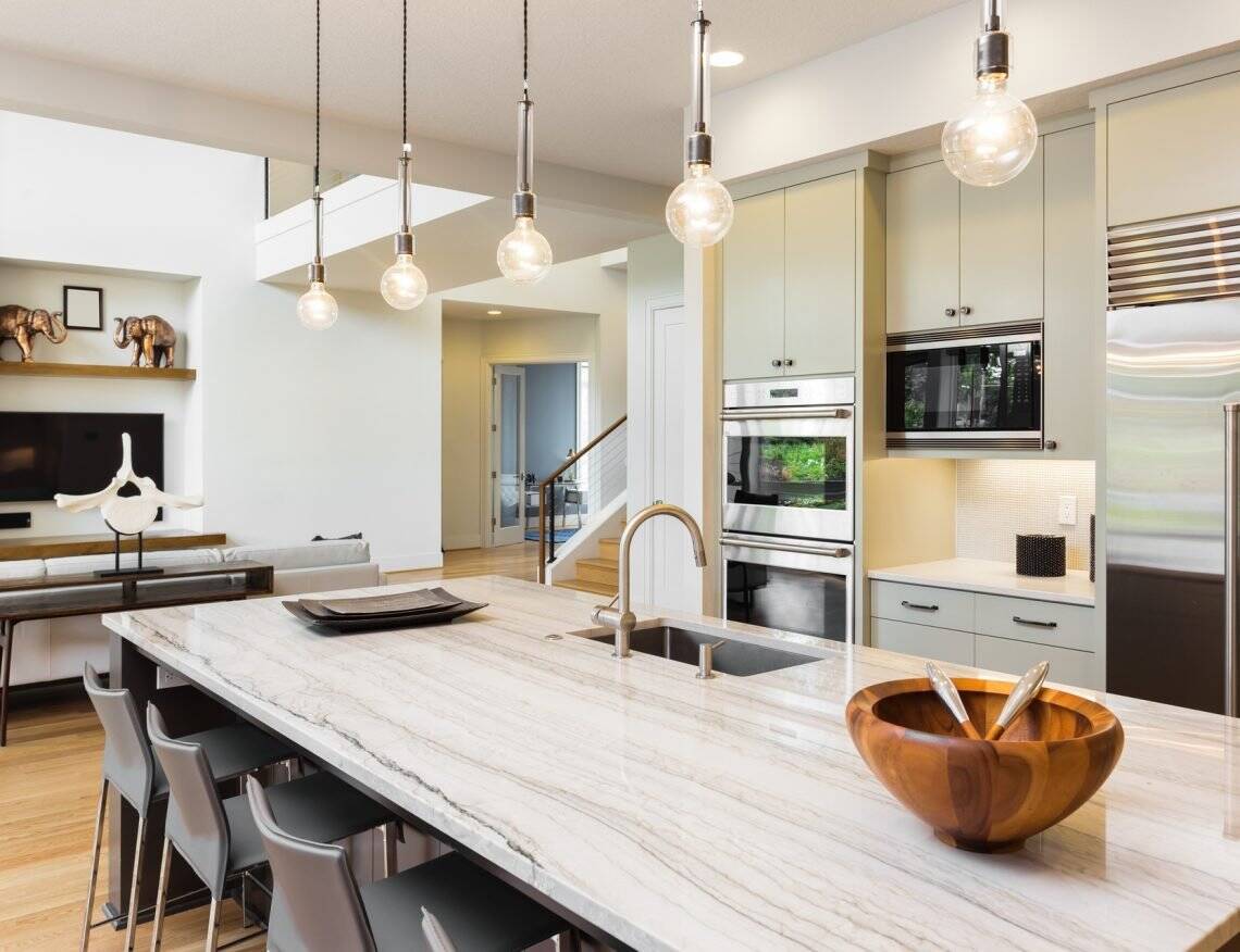 Beautiful kitchen in new luxury home Quartzite