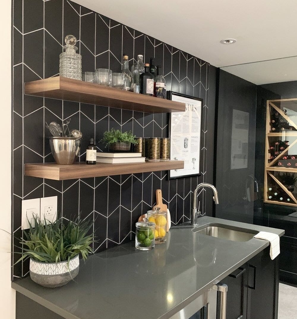 Transform your space with black backsplash tiles. Discover how they can elevate your home decor effortlessly.